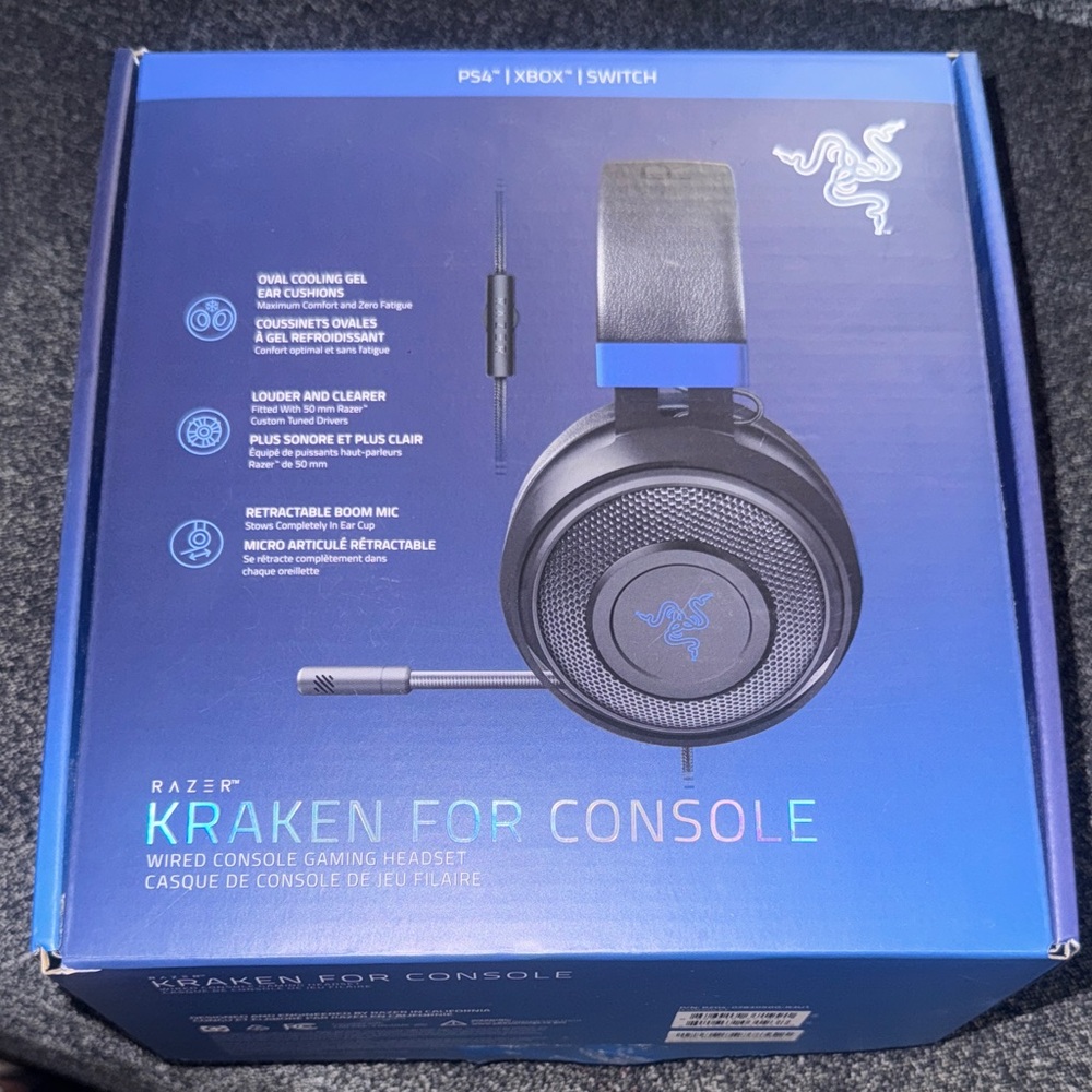 Razer Kraken Console Headset - Black and Blue